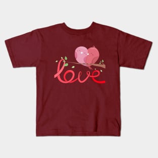 Love Birds Kids T-Shirt